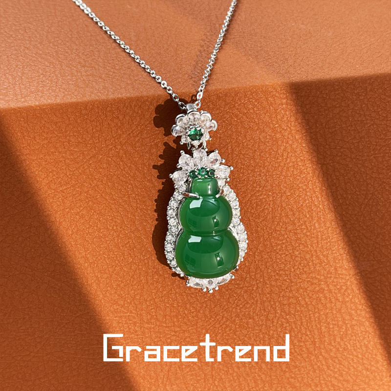 Grace trend 铜项链 葫芦项链气质高级感百搭轻奢颈链D-368 EE049