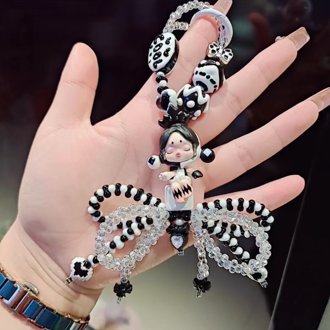 新款手绘捏捏手机链挂件补差专拍