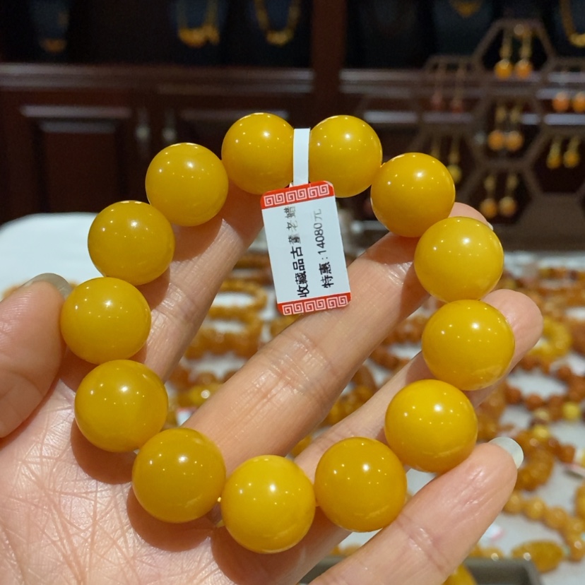 【闪购商品】蜜蜡手链未镶嵌暖**
