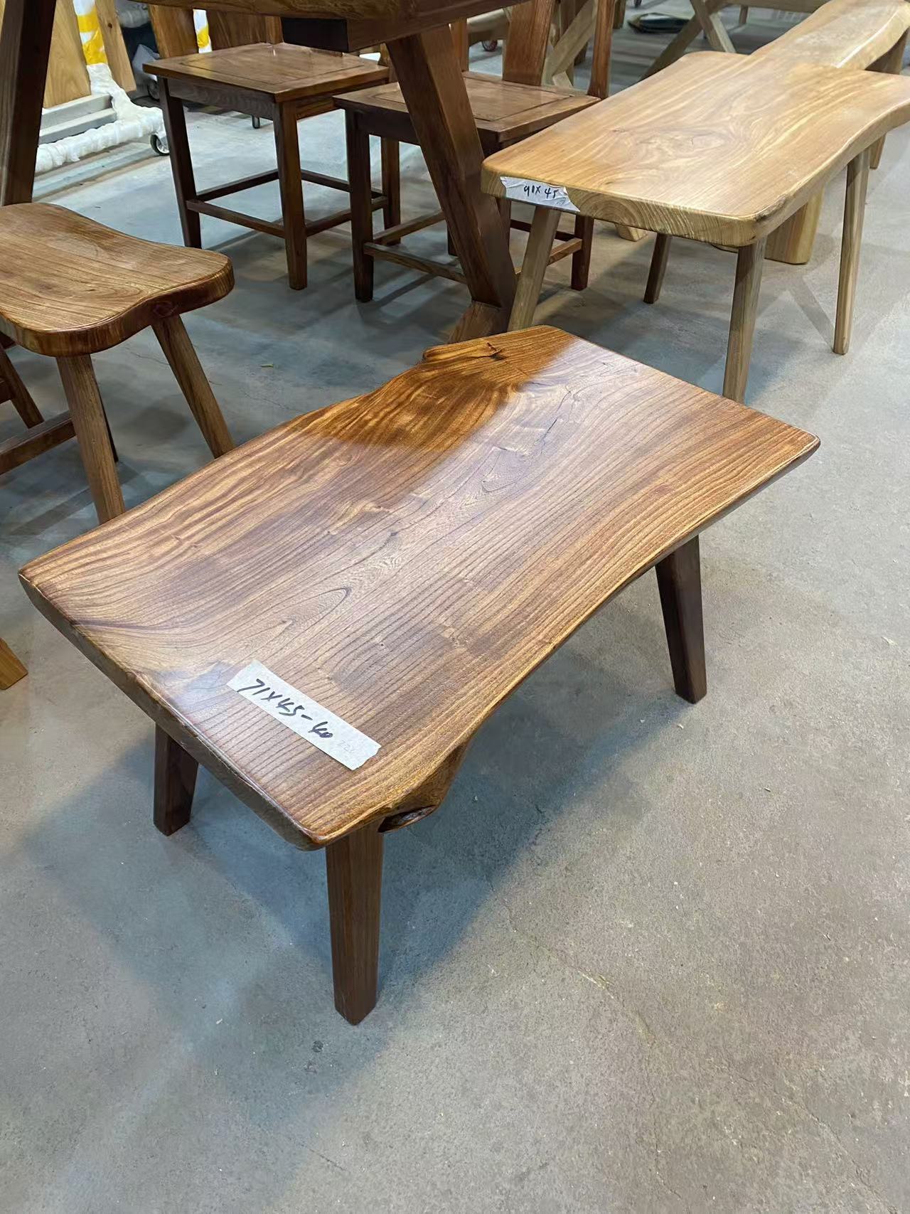 (一物一拍）以直播间选品为准实木茶几高度30，40可选原木色胡桃色