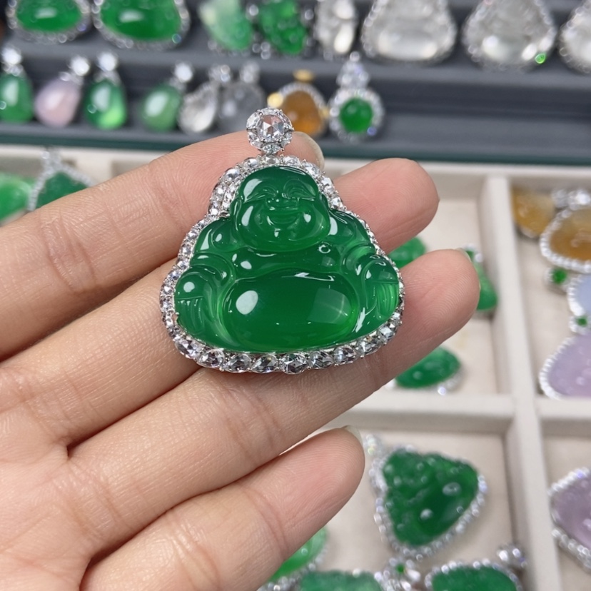 【闪购商品】玛瑙/玉髓吊坠银S925镶嵌Y****g