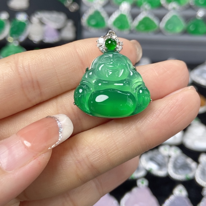 【闪购商品】玛瑙/玉髓吊坠银S925镶嵌陈***A