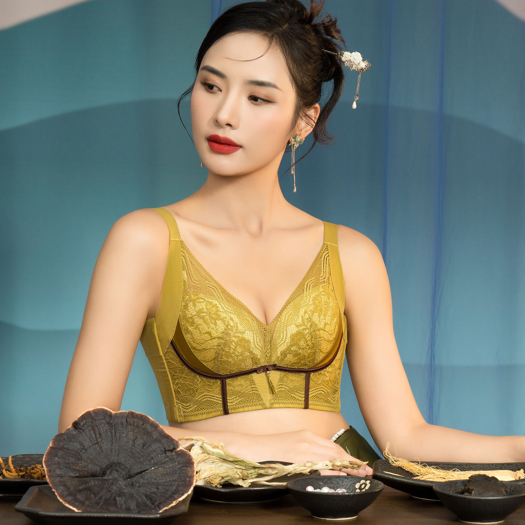 5D智能矫胸钛圈养护聚拢内衣