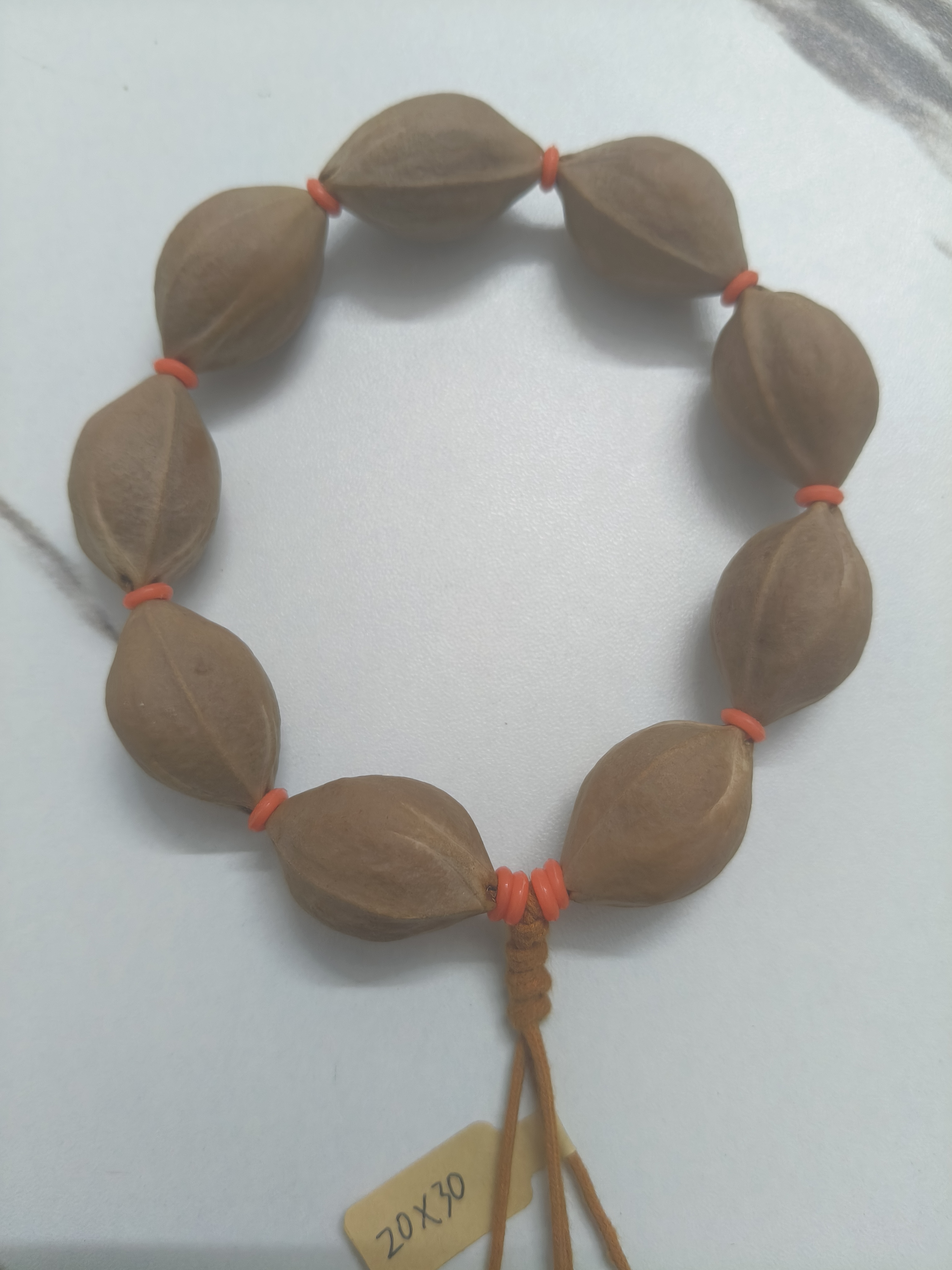 原生态梅林铁核20/30大尺寸压手感原皮带霜素串