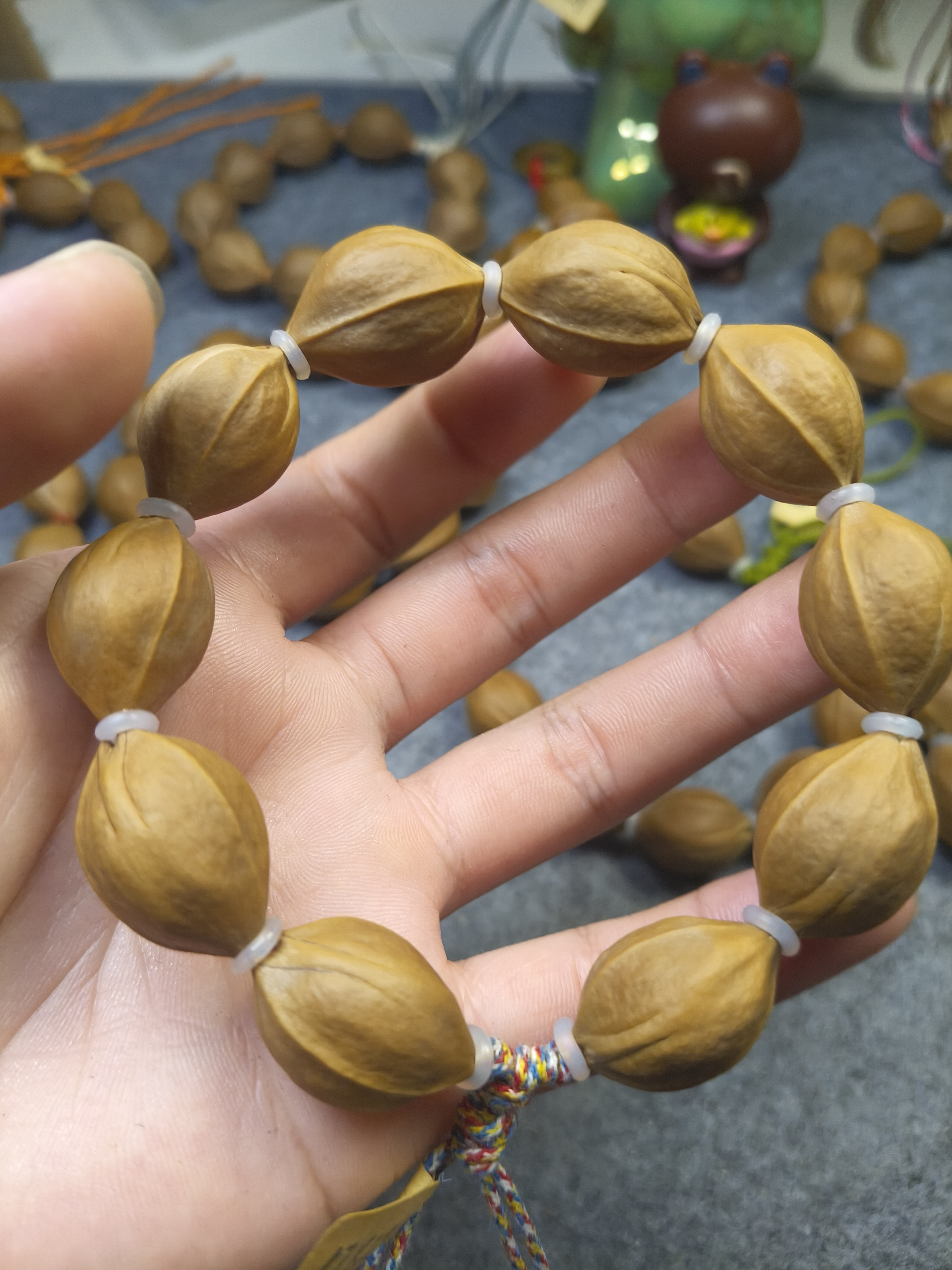 耿淮铁核 17 ×25精品小尺寸精挑橄榄核素核手串梅林铁核