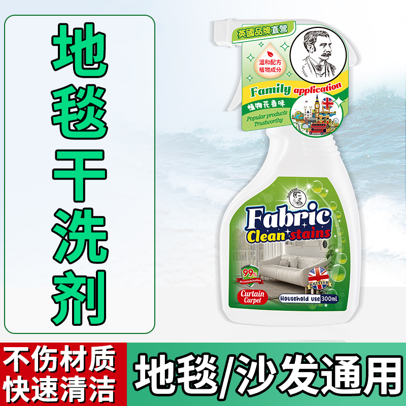 地毯清洁神器免水洗客厅羊毛毯专用地垫清洗剂家用电动地毯清洗机