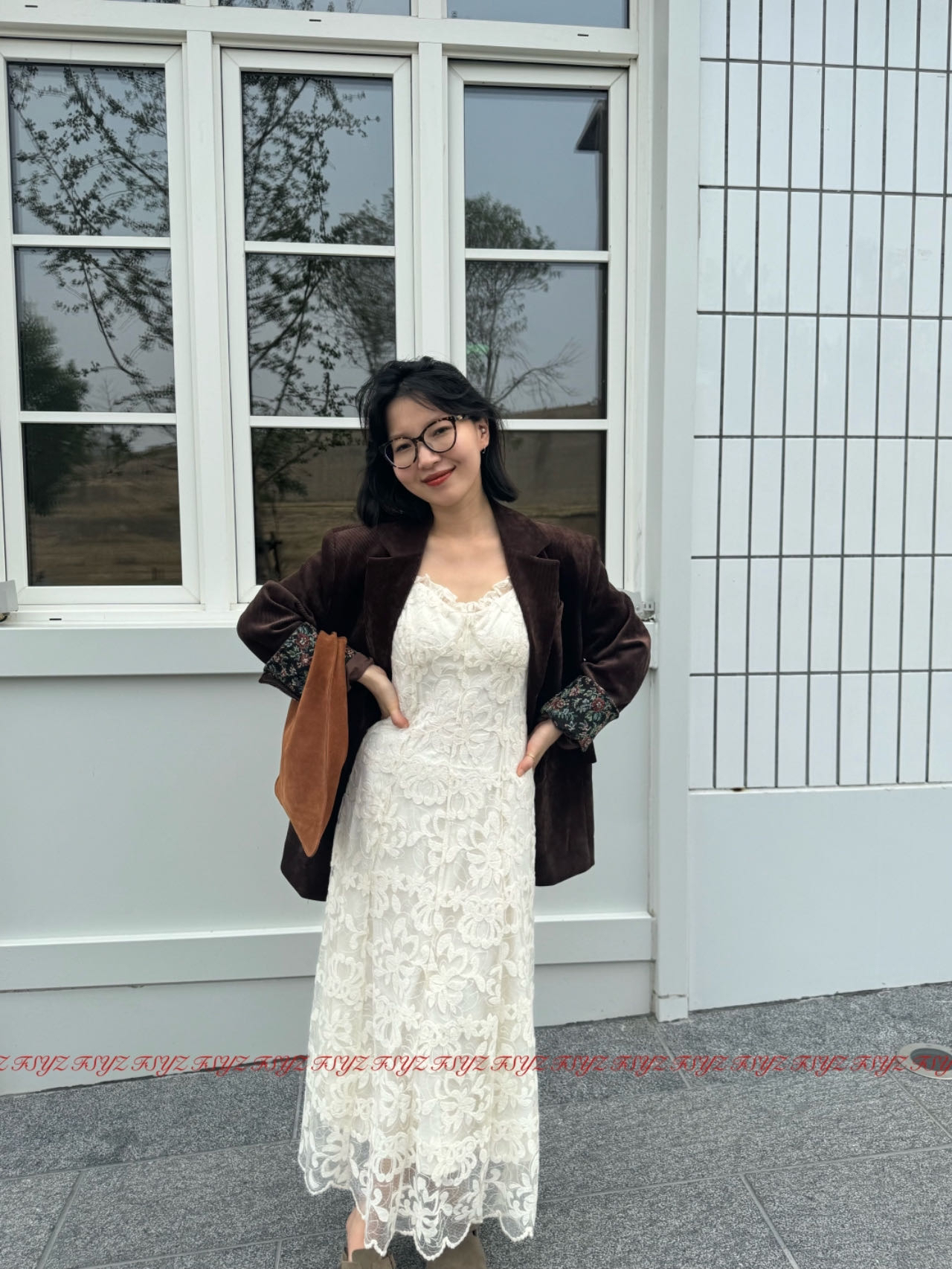 服生又造庄哥春夏高级定制通用外套蕾丝碎花显瘦气质减龄百搭法式