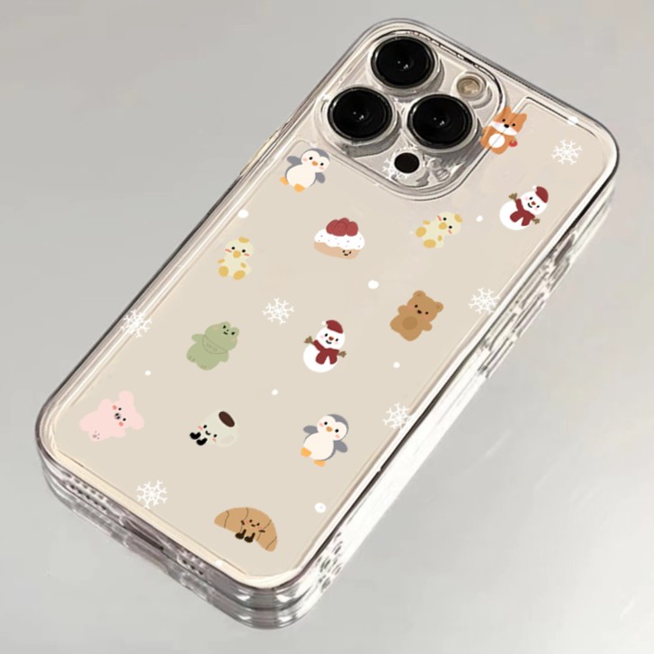 小雪人企鹅适用iPhone15/14/13手机壳苹果小米vivo华为oppo女可爱