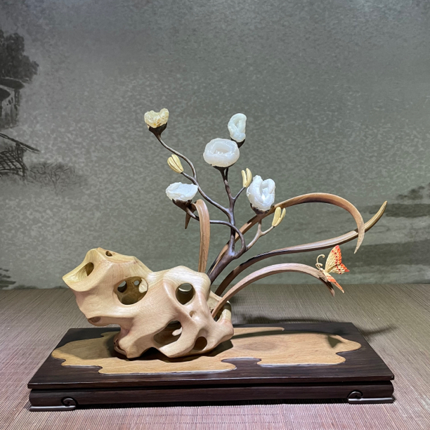 戈壁玛瑙花，洁白如雪的五朵金花，松弛感