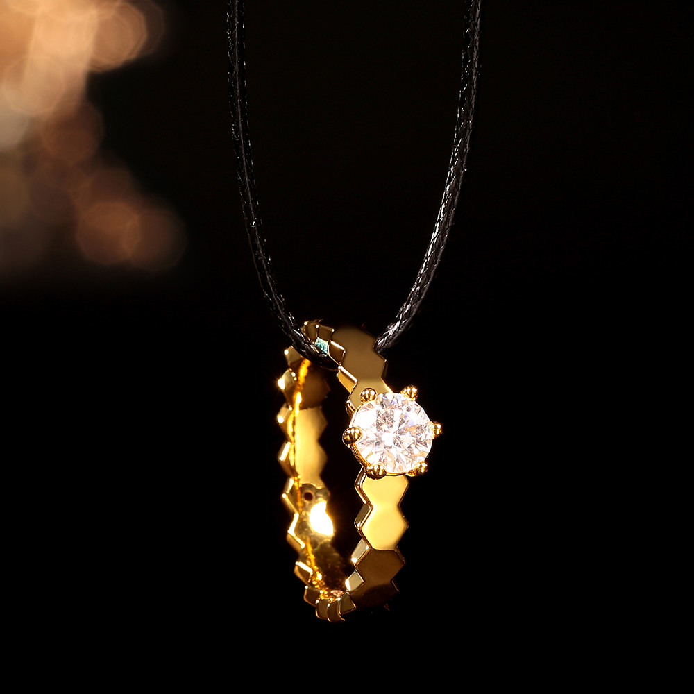 【合成/培育】【周周】18k金莫桑石公主冠50分克拉戒吊坠（不含链）