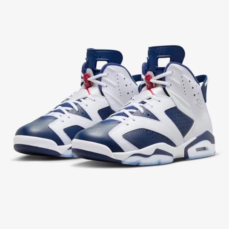 Air Jordan 6 AJ6 白蓝 男款高帮复古运动篮球鞋 CT8529-164