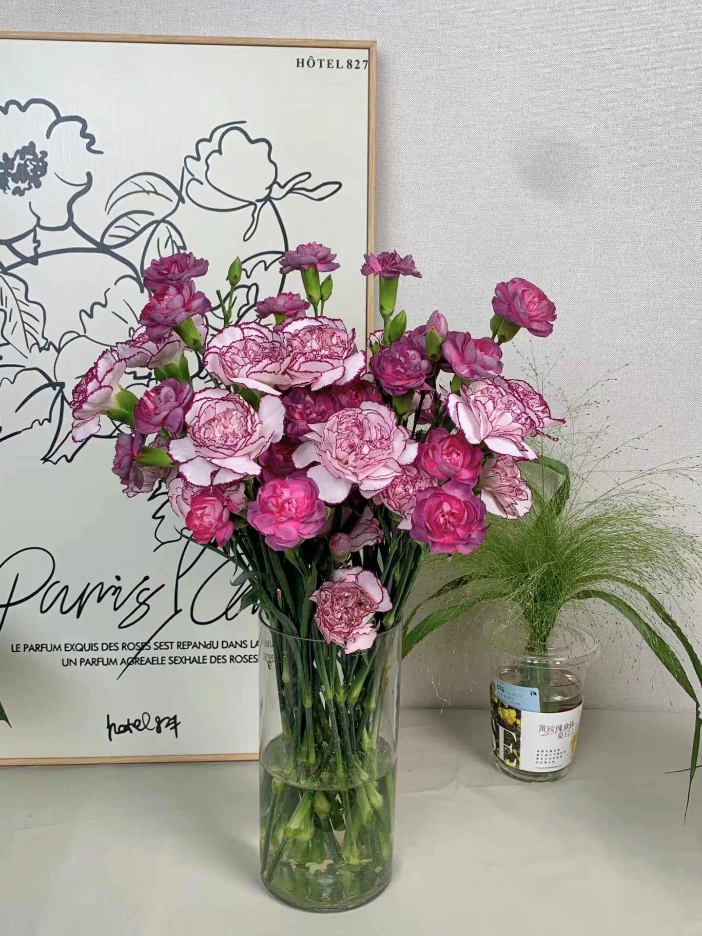 【半岛花铺】野马紫精灵  康乃馨组合   任意两单以上 顺丰冷链包邮