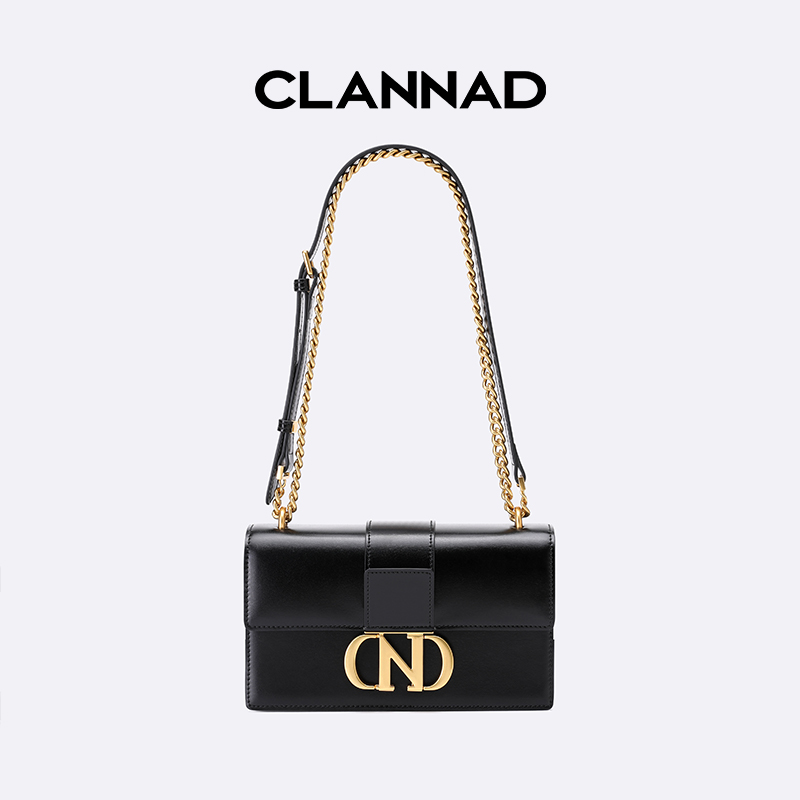 CLANNAD/克兰纳蒂复古轻奢品牌女包百搭女士链条单肩斜挎小方包