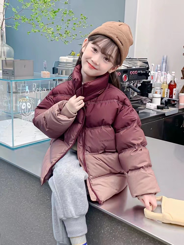 儿童冬装棉服2023新款小女孩加厚棉衣中大童短款保暖棉袄外套女童