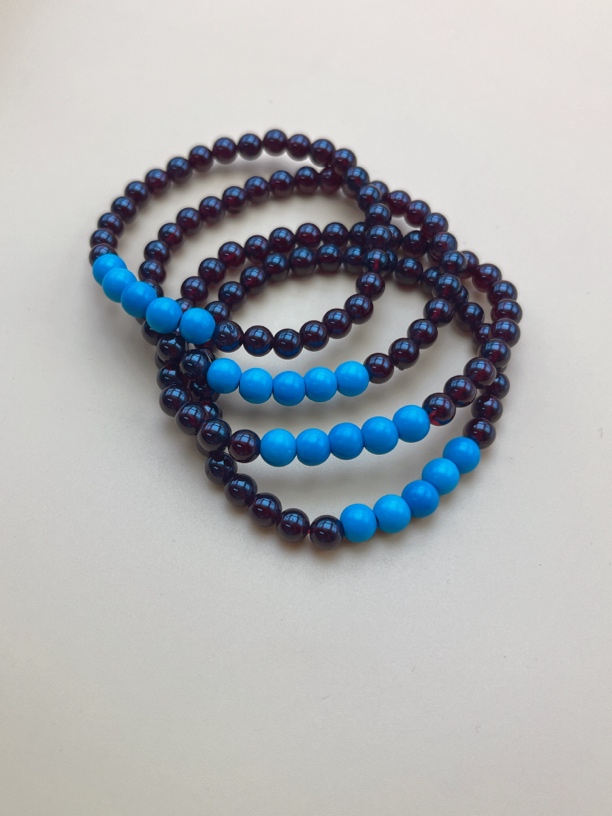 精品天然石榴石手串