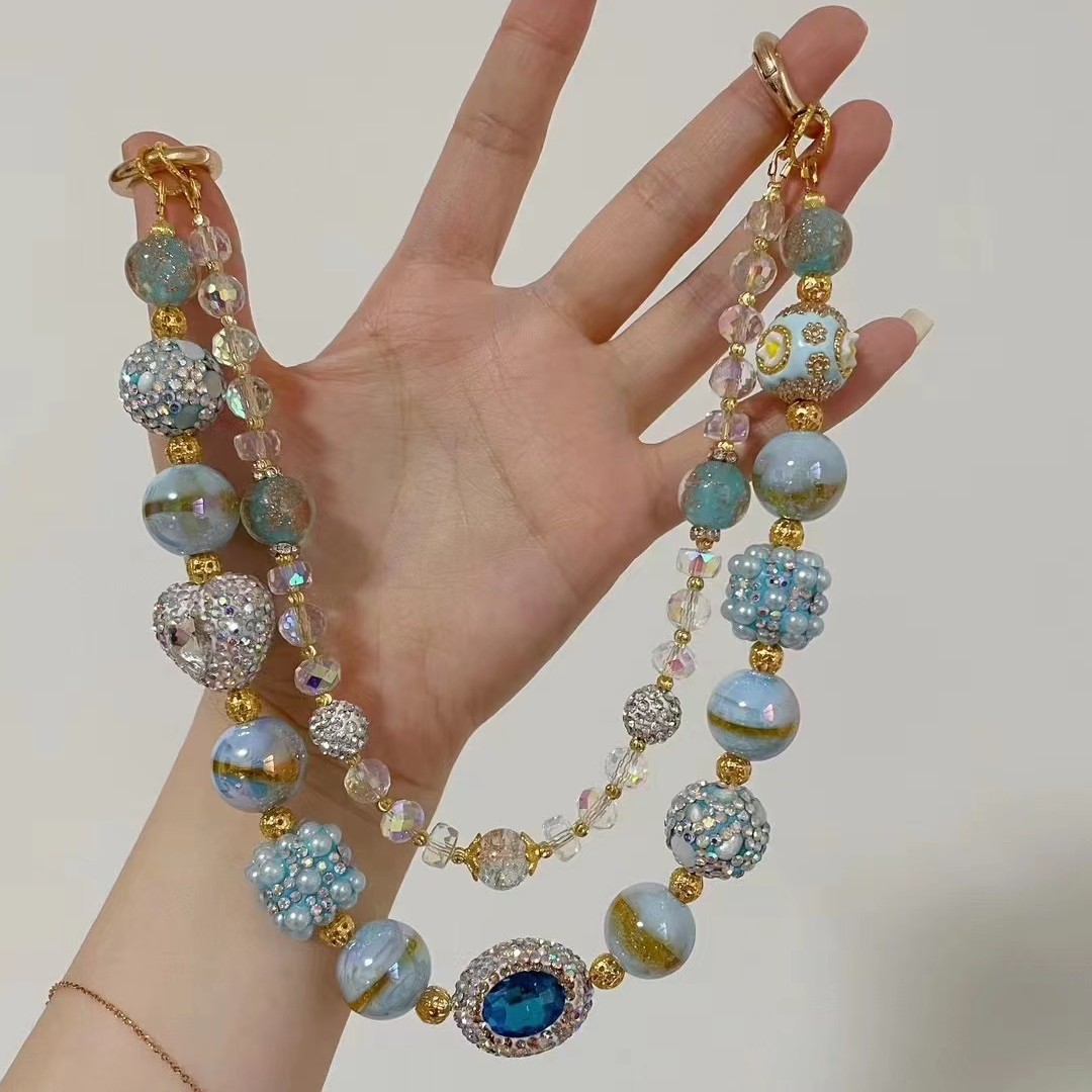 【福袋手机链】diy大花花