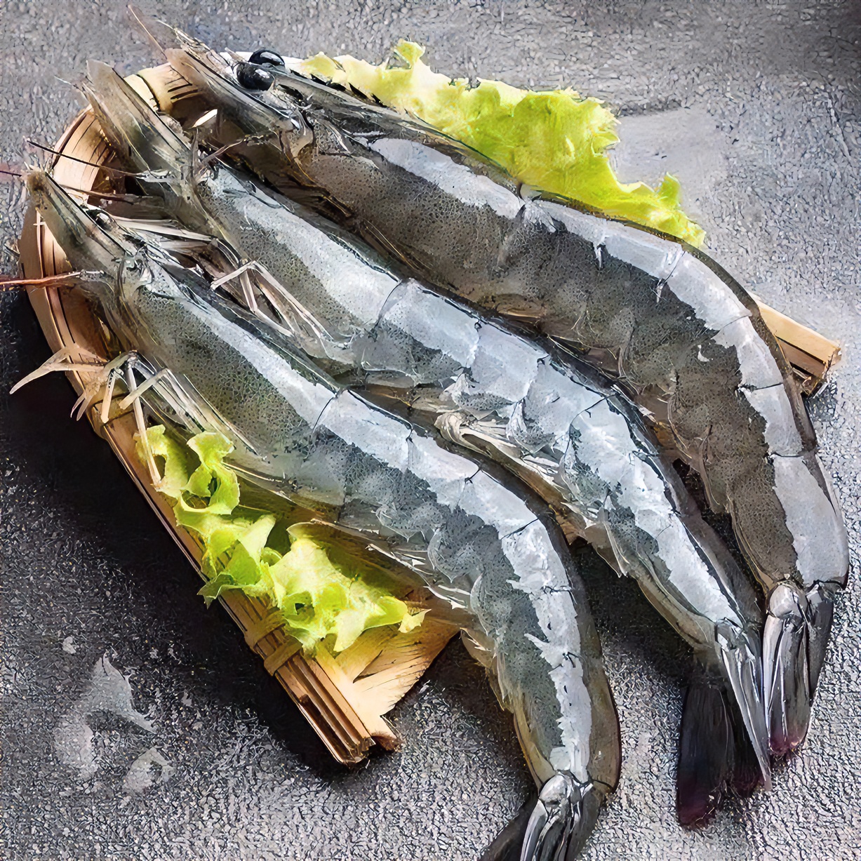 2030规格海水盐冻大虾  到手约38-48只  净重3.3斤/盒