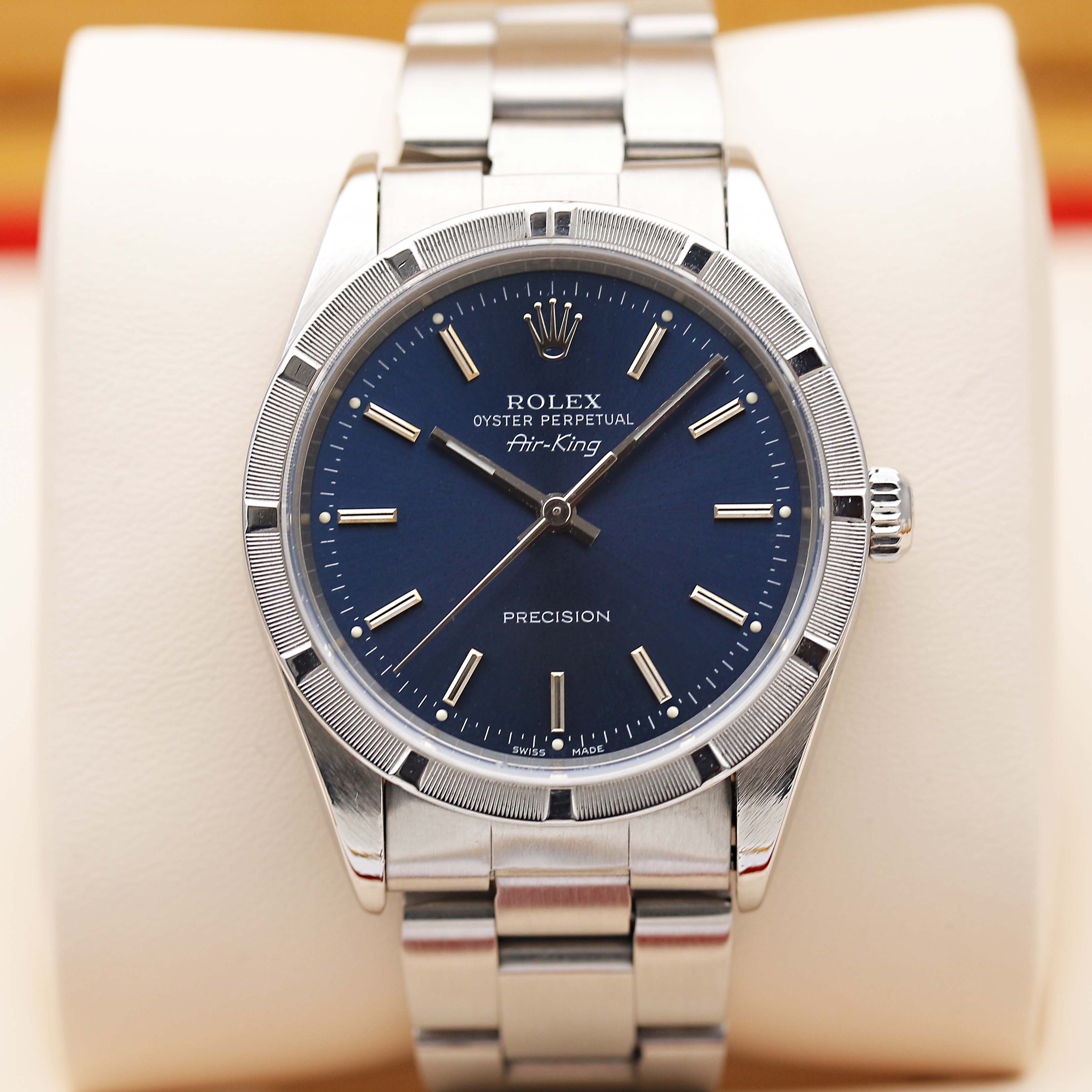 99新 Rolex/劳力士 空中霸王14010M/精钢蓝盘/34mm/自动机械单表