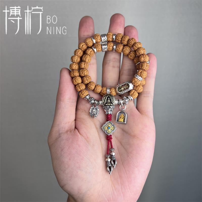 博柠 925银银制品 【一整套配件不包含手串】文玩手串套装搭配方案
