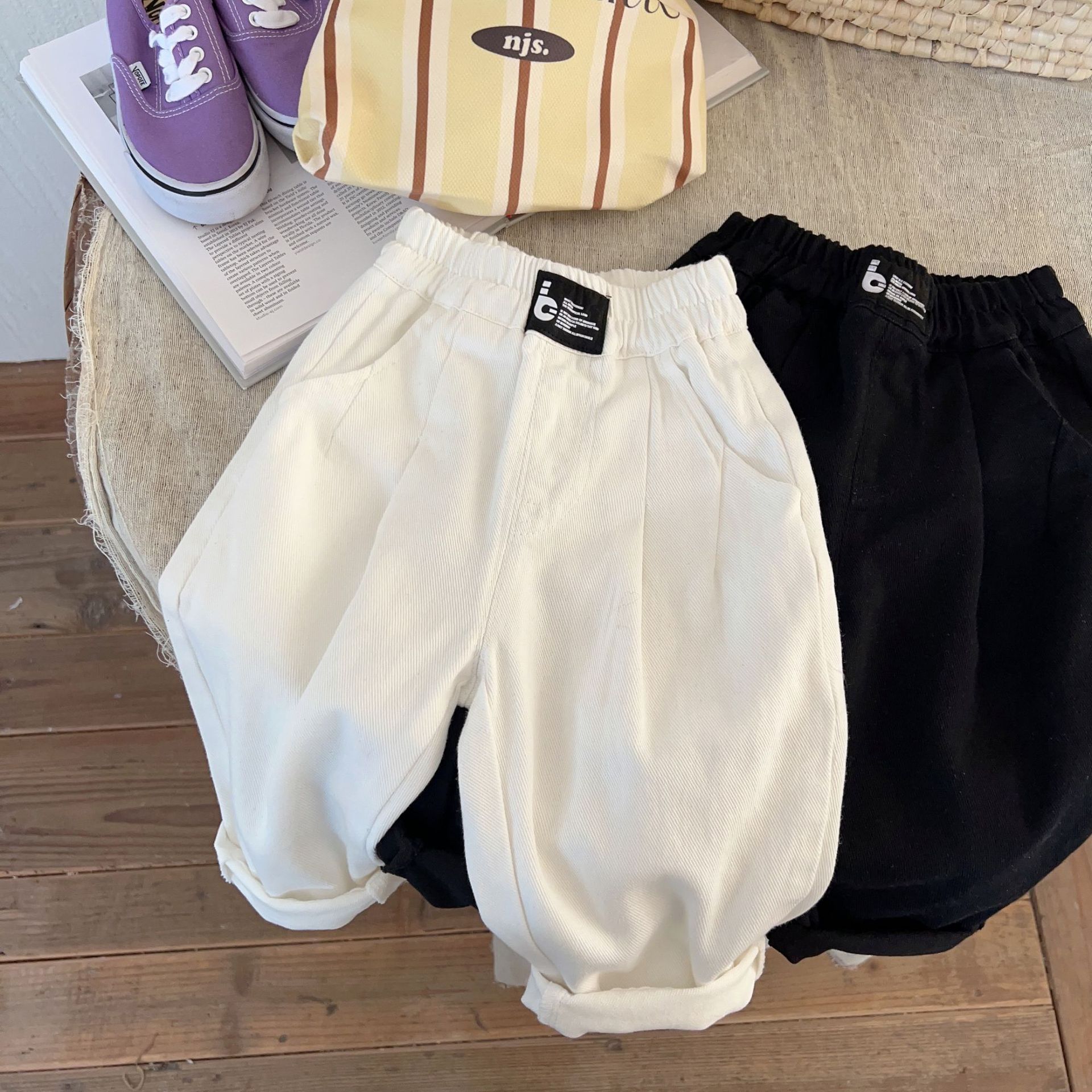 童装2025洋气新款儿童休闲裤男童裤子棉男女童裤子长裤童裤韩版