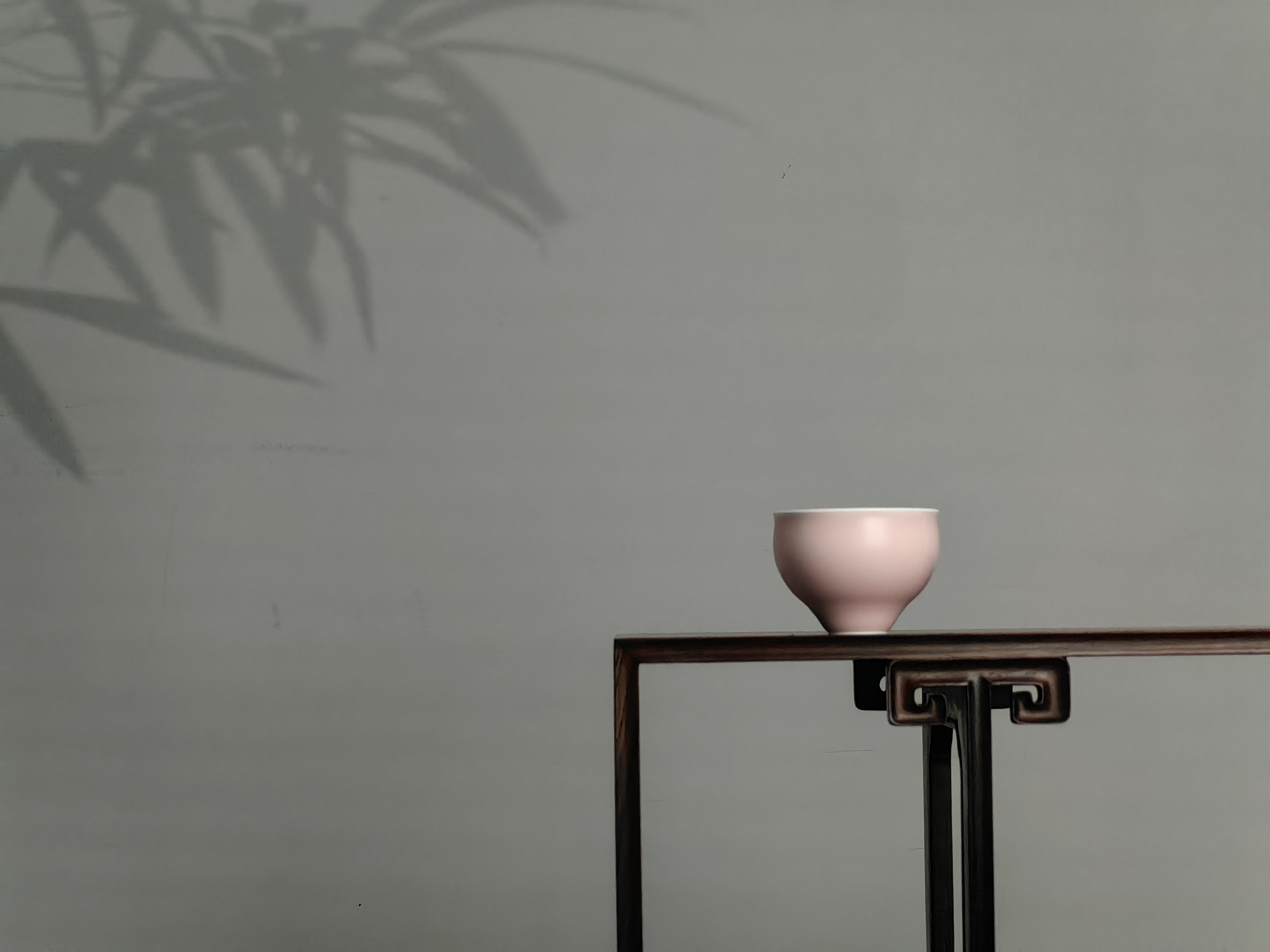 博物堂博物堂原矿柴窑单色釉淡粉红龙缸杯纯手工中式主人杯窑宝品