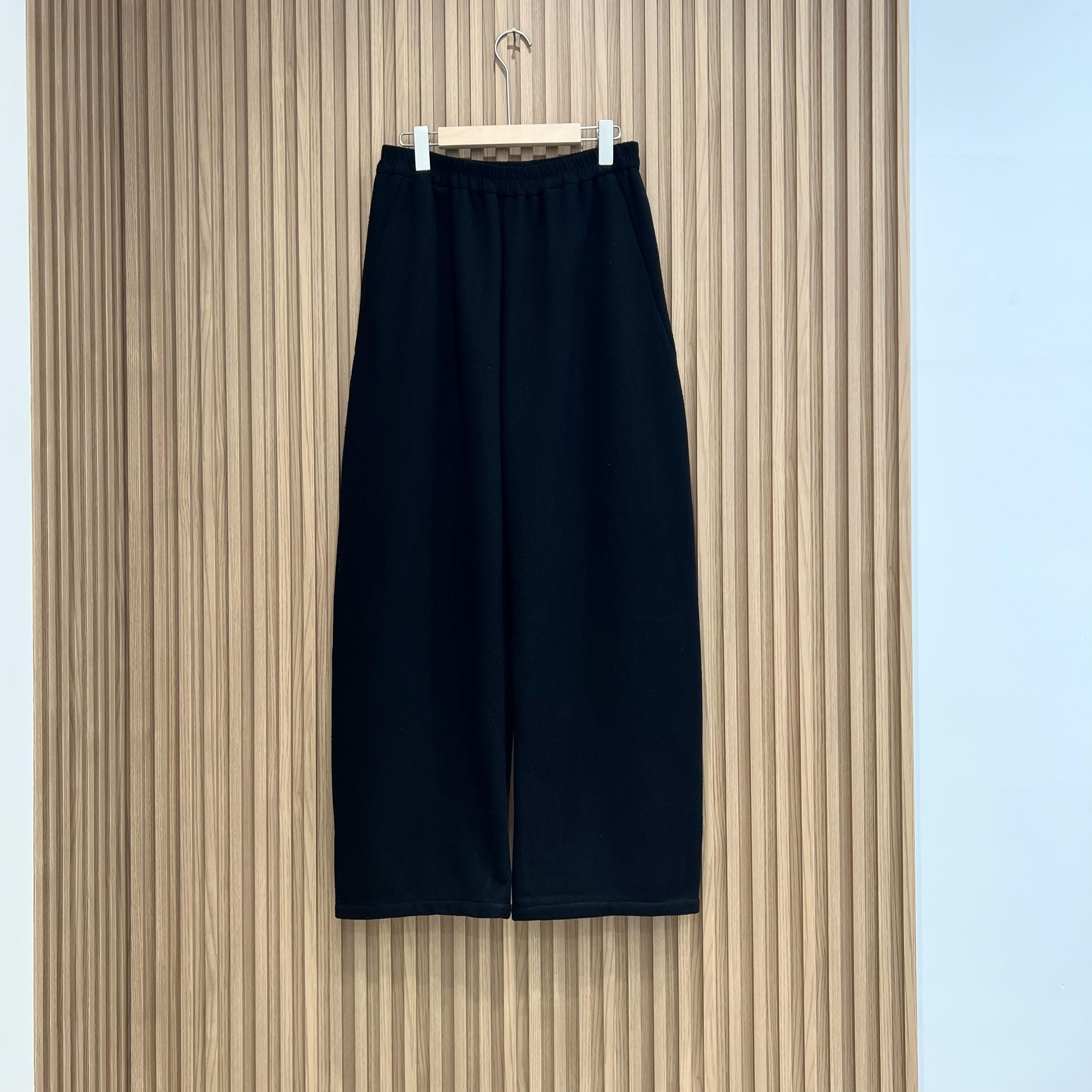 秋冬季新款砂洗亚麻加绒弯刀裤裤宽松舒适休闲裤时尚百搭776