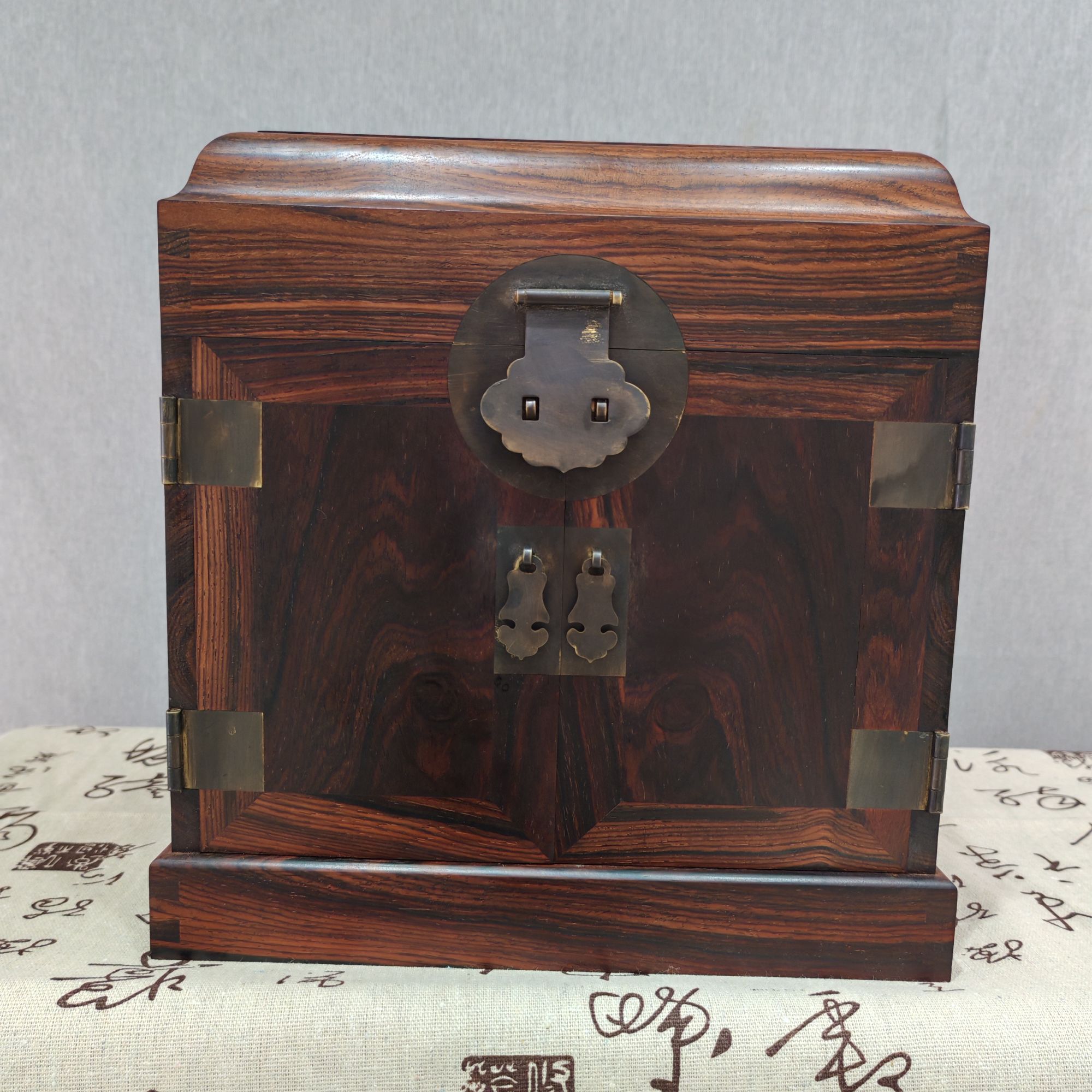 徽韵淘古屋木制复古带锁创意收纳箱子中式百宝箱大容量收纳盒