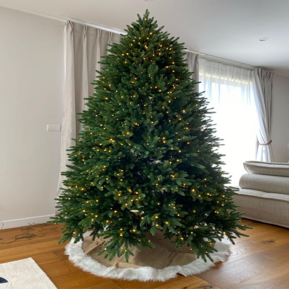 超密纯PE仿真圣诞树 豪华暖光LED发光加肥圣诞节树 大型框架圣诞