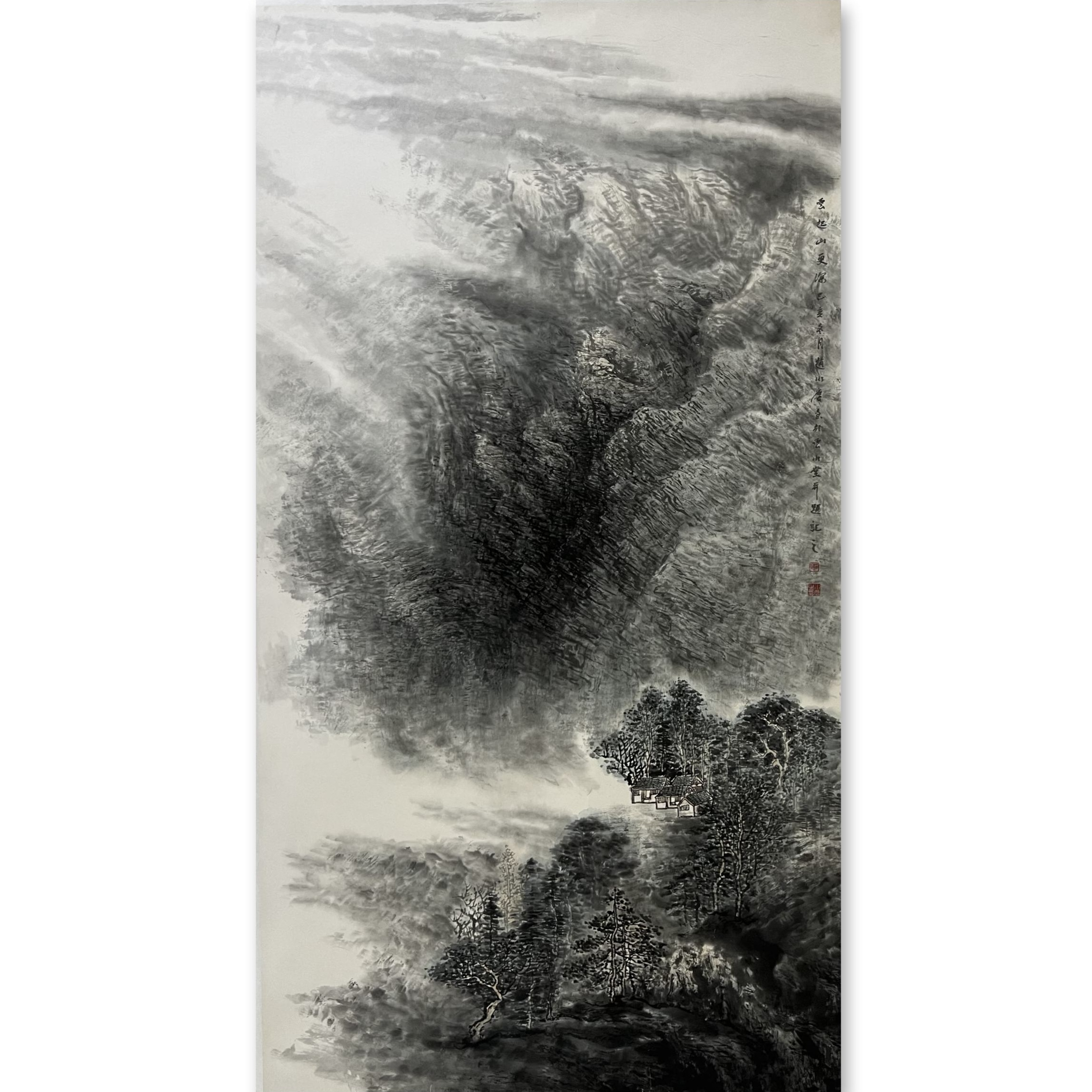 赵水庆+云起山更深+六尺+国画山水