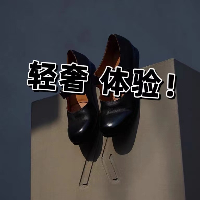 复古定制女鞋 SMD 原单  韩真皮英伦风轻奢百搭软底高跟平底中跟