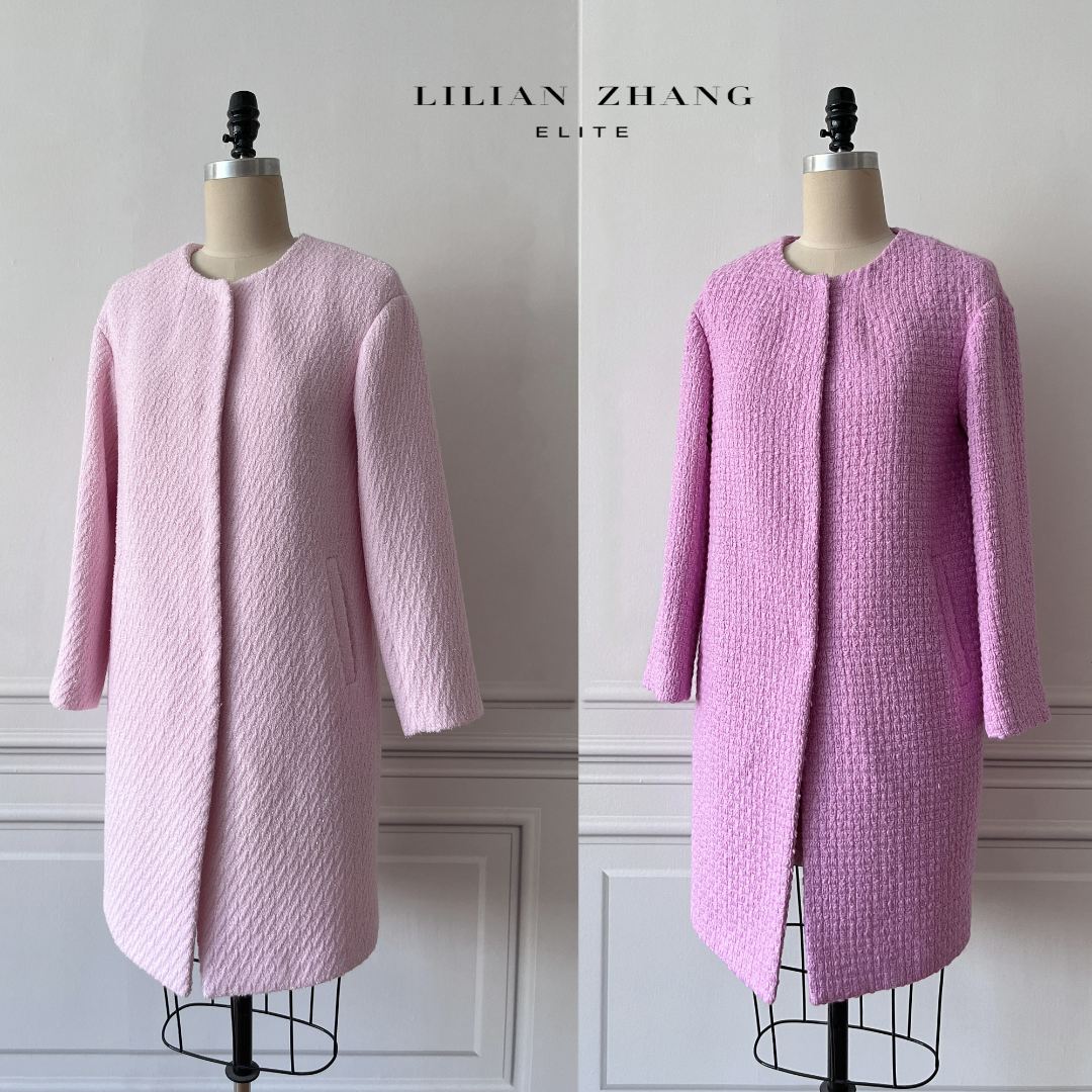 定制-樱花花语-轻奢时尚百搭简约风羊毛休闲款大衣外套  2206002