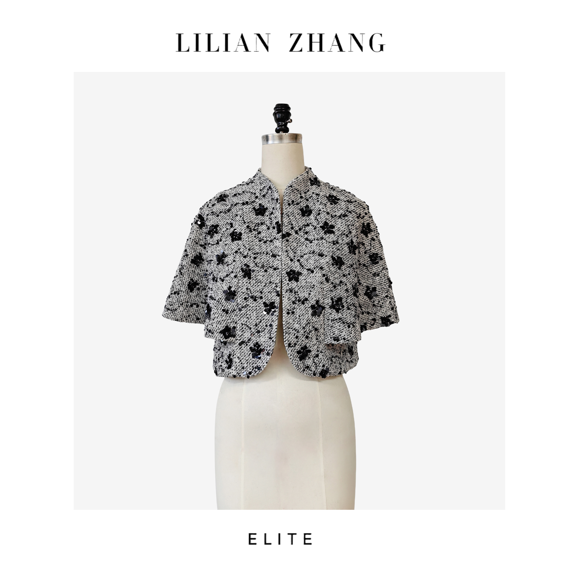 E-“定制”—「东方意蕴」——“中式老钱”——衣橱挚爱刺绣短斗篷 2405019