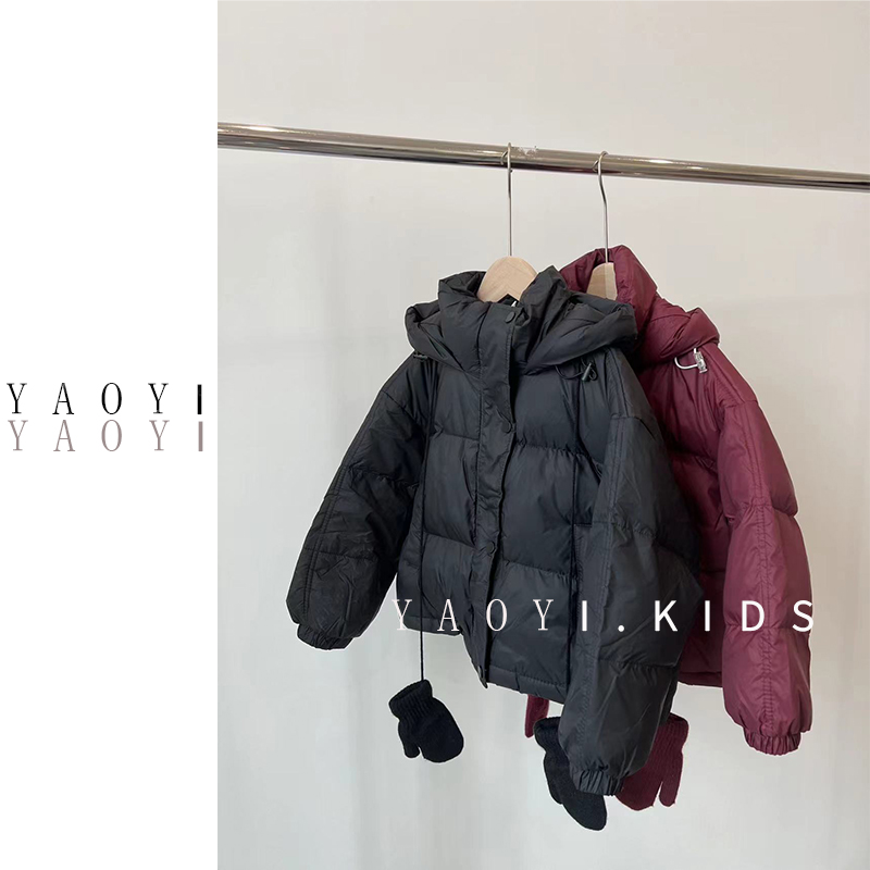 YaoYi.瑶壹【暖芯】女童冬季韩版保暖连帽外套羽绒服