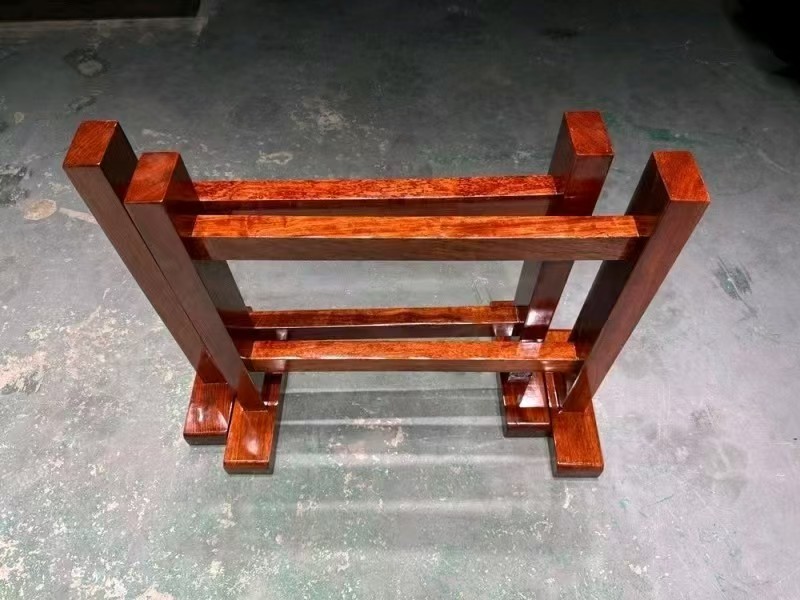 实木工字脚架一对65cm高