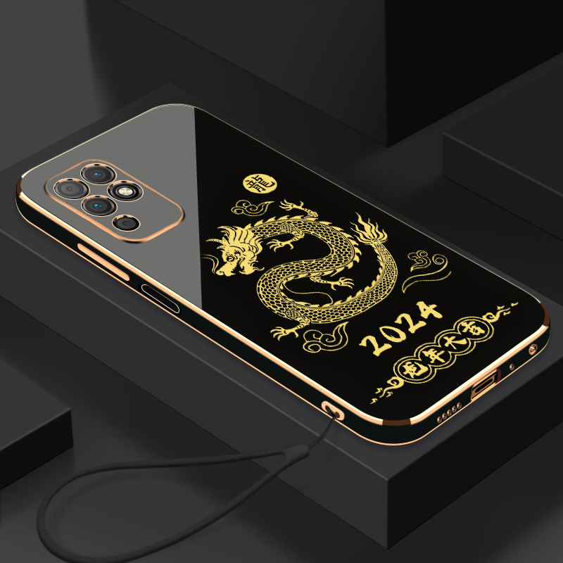 2024龙年大吉荣耀Play5T活力版手机壳硅胶防摔电镀软壳【送挂绳】