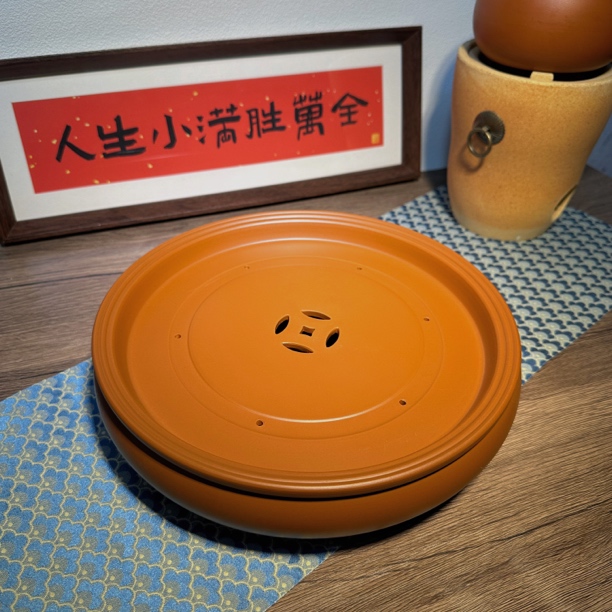 茶盘茶具紫砂干泡台茶盘大号家用潮汕泡茶朱泥蓄水干泡台茶洗双层