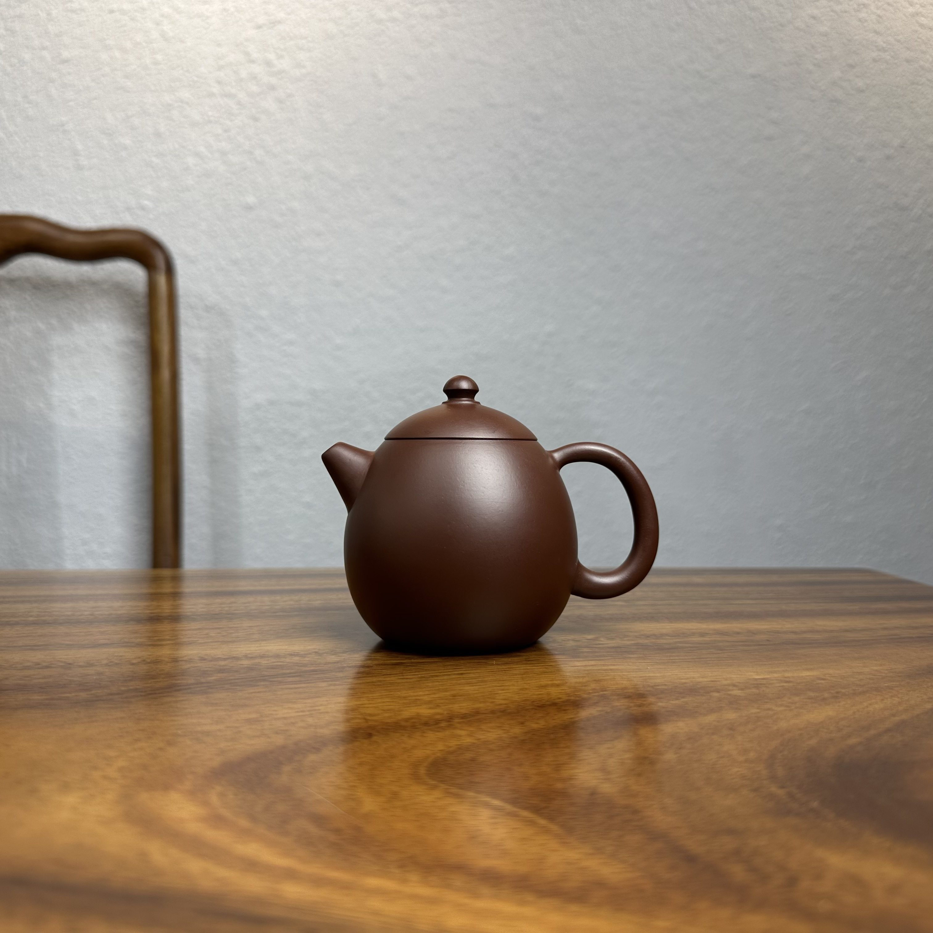 潮州朱泥壶原矿朱泥紫朱泥大容量龙蛋壶240cc容量手工壶工夫茶具