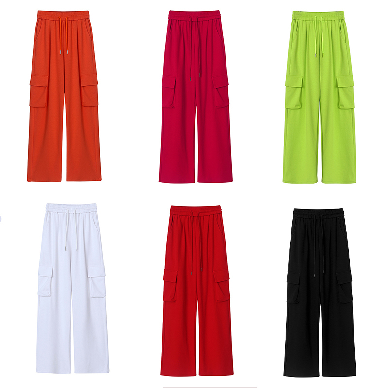 正宗跳舞裤子爆款秋冬季舞蹈运动裤时尚高腰宽松新款阔腿工装裤