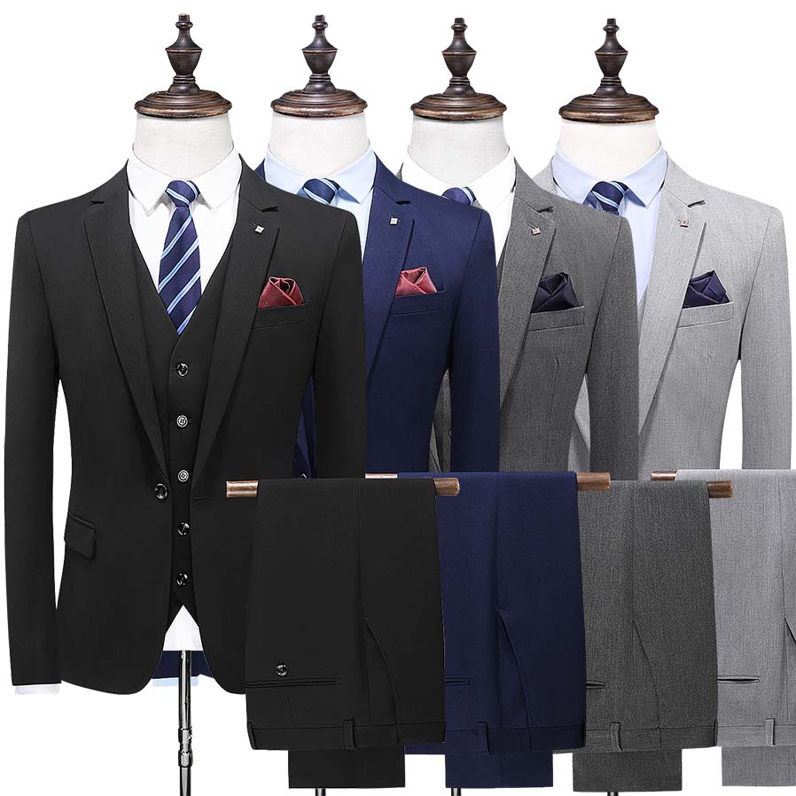 SJT218西服套装时尚纯色一粒扣商务休闲上班装修身正装职业