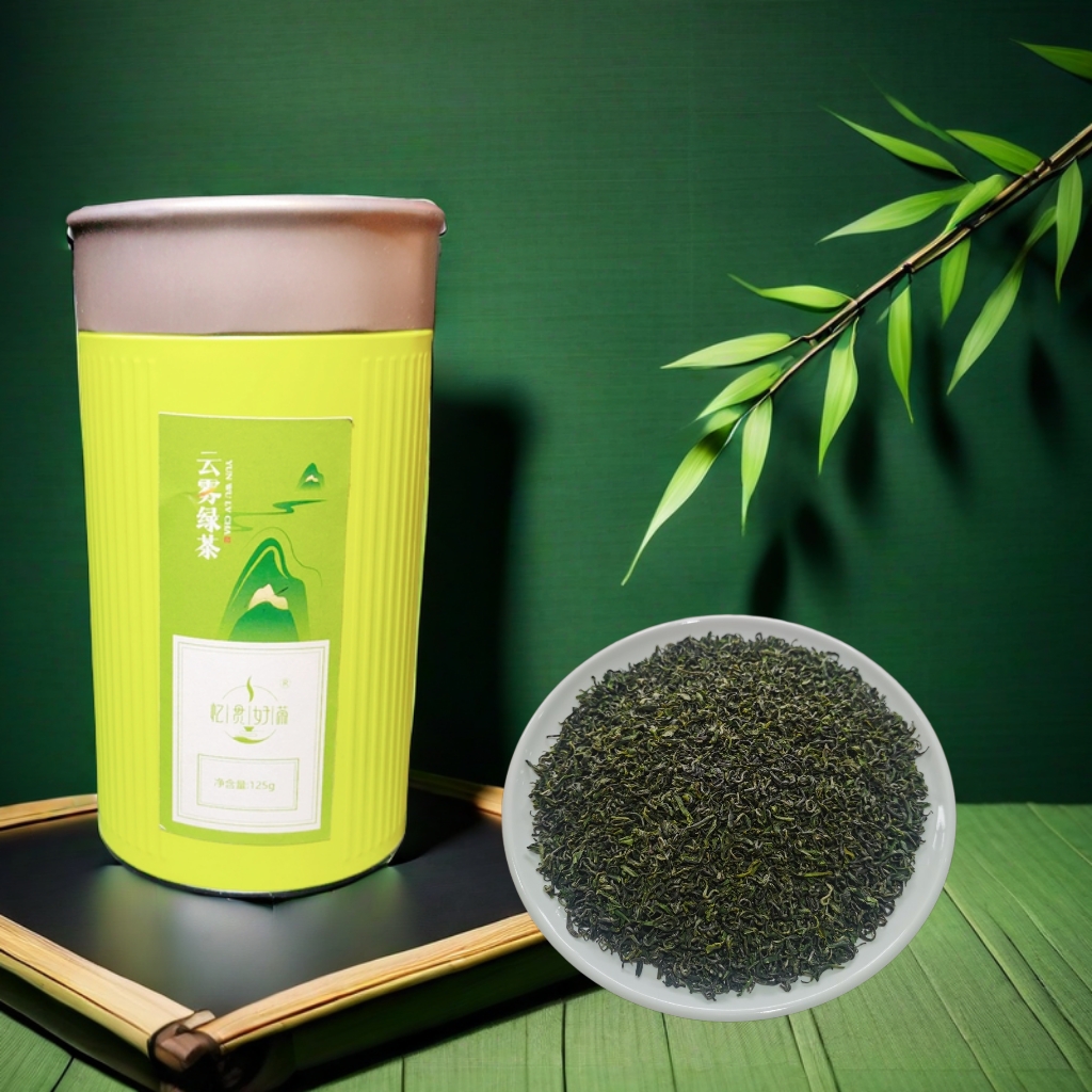 忆贯口粮茶【高山云雾绿茶】罐装口粮绿茶125克/罐茶叶