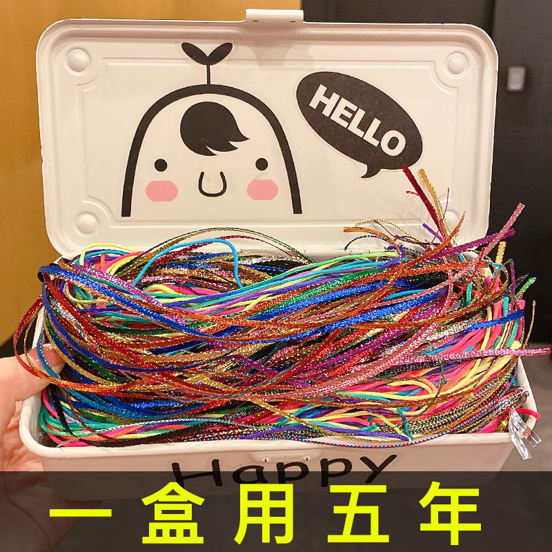 编发彩绳脏脏辫头绳脏辫发绳神器七彩丝带儿童彩色头发彩带头饰女