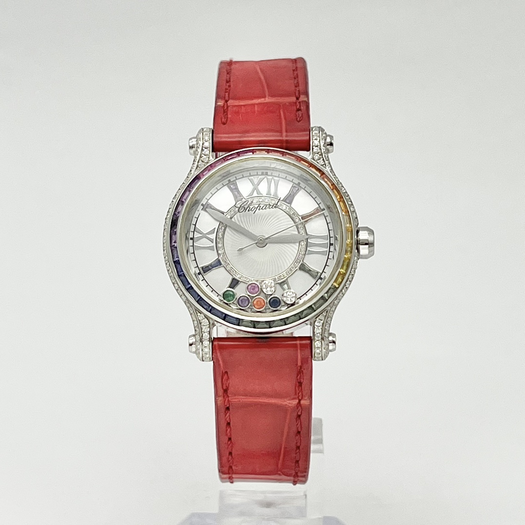未使用 Chopard/萧邦 小橘/萧邦/30mm/石英/后钻/21年全套