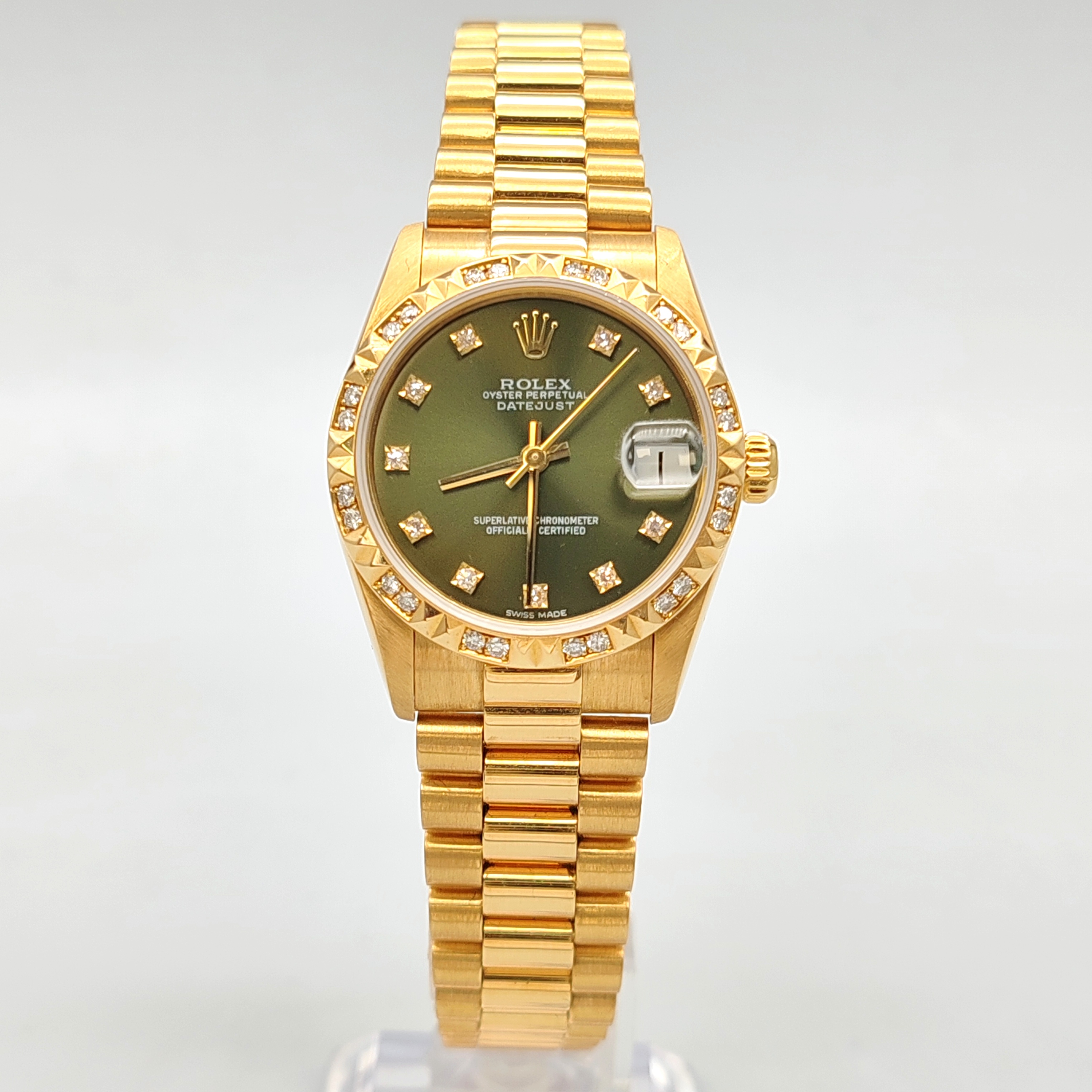 99新 Rolex/劳力士 小橘/68258/31mm/自动机械/原钻翻写/单表