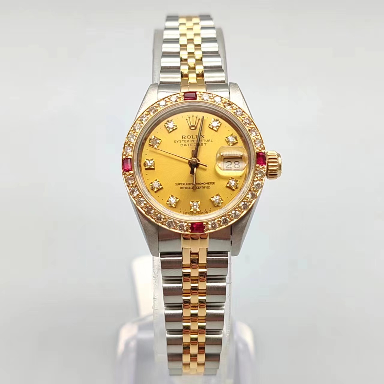 99新 Rolex/劳力士 日志/69173/26mm/自动机械/后盘后钻/单表