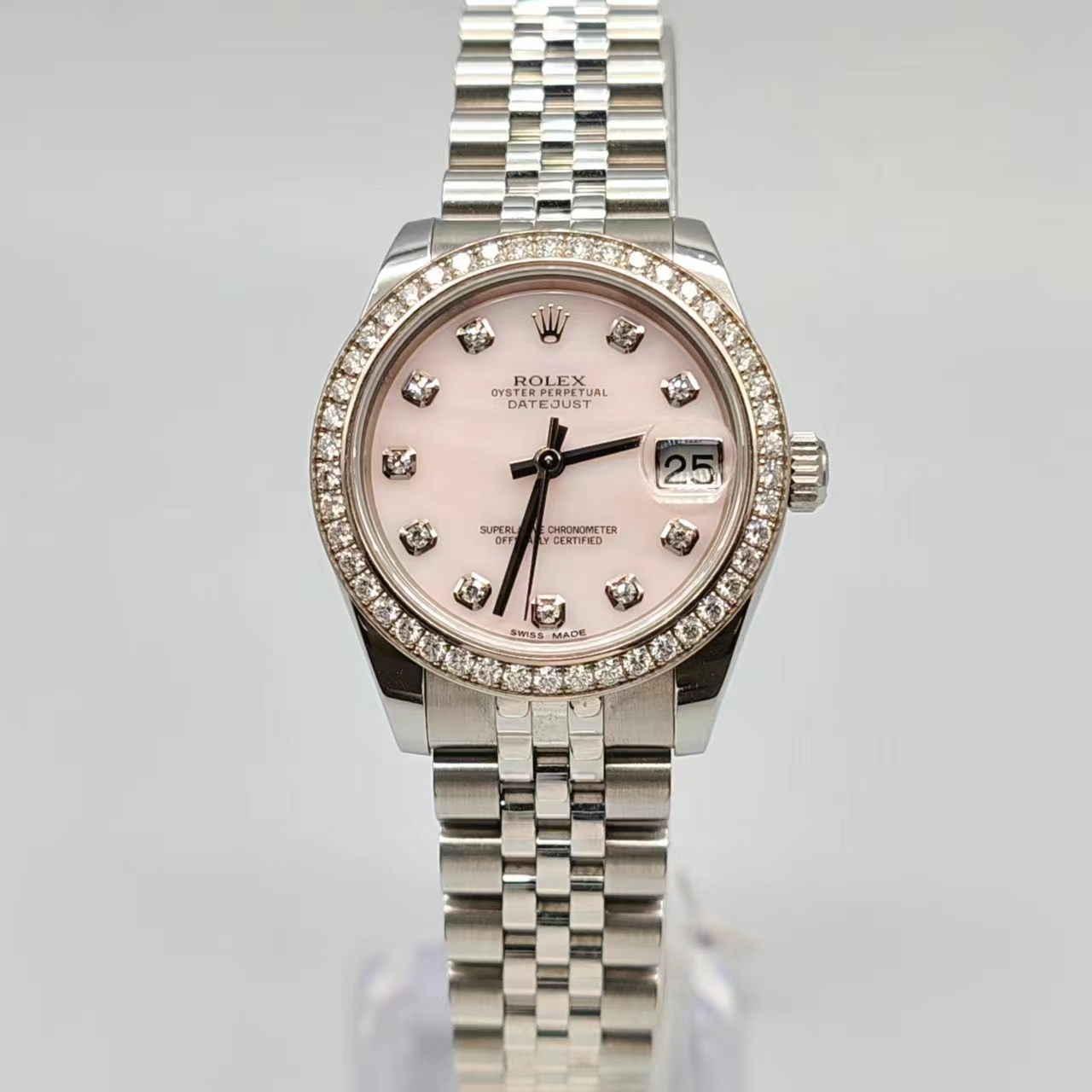 99新 Rolex/劳力士 小橘/178384/31mm/自动机械/原钻/17年全套