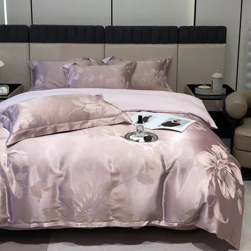 【麦多】轻奢贡缎色织提花四件套-浪漫满屋