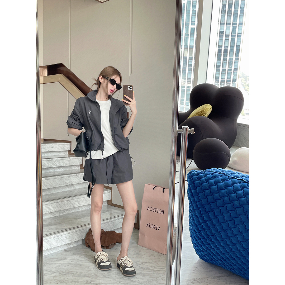 FORNI × YOYO city girl 清爽时髦运动风抽绳运动套装