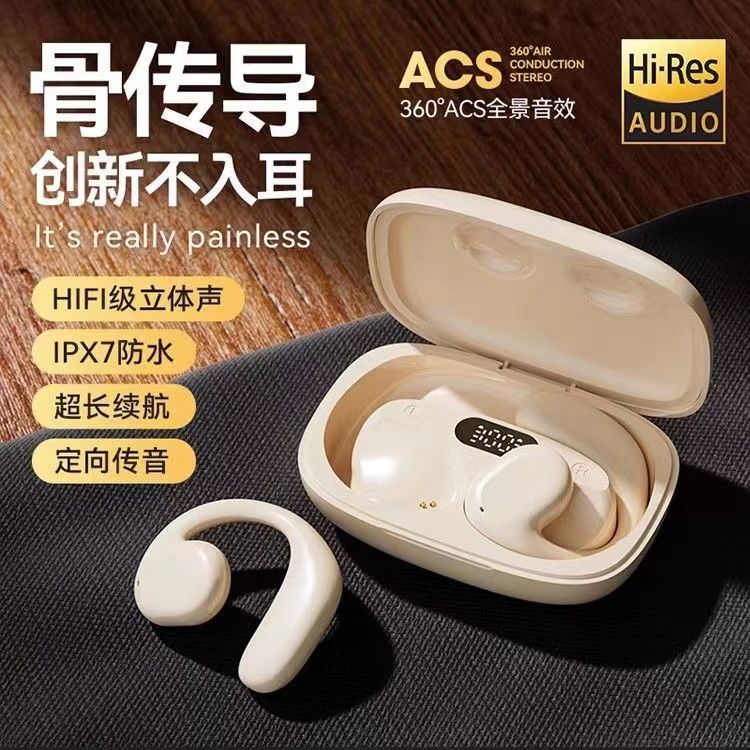 【大小杨推荐】运动挂耳式蓝牙耳机无线骨传导不入耳超长续航苹果