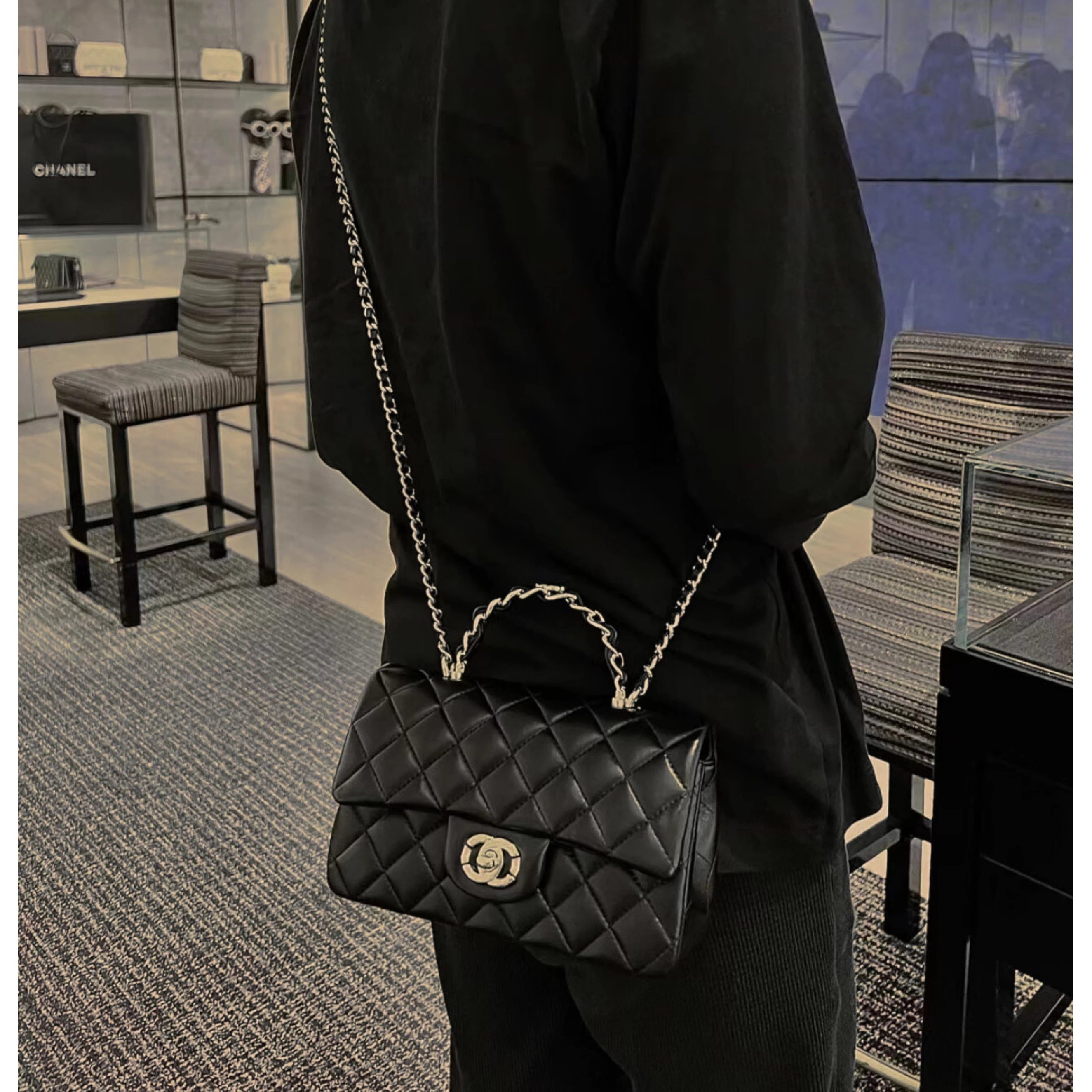 GZ STUDIO 【链条包】手工绵羊皮女士单肩斜挎包