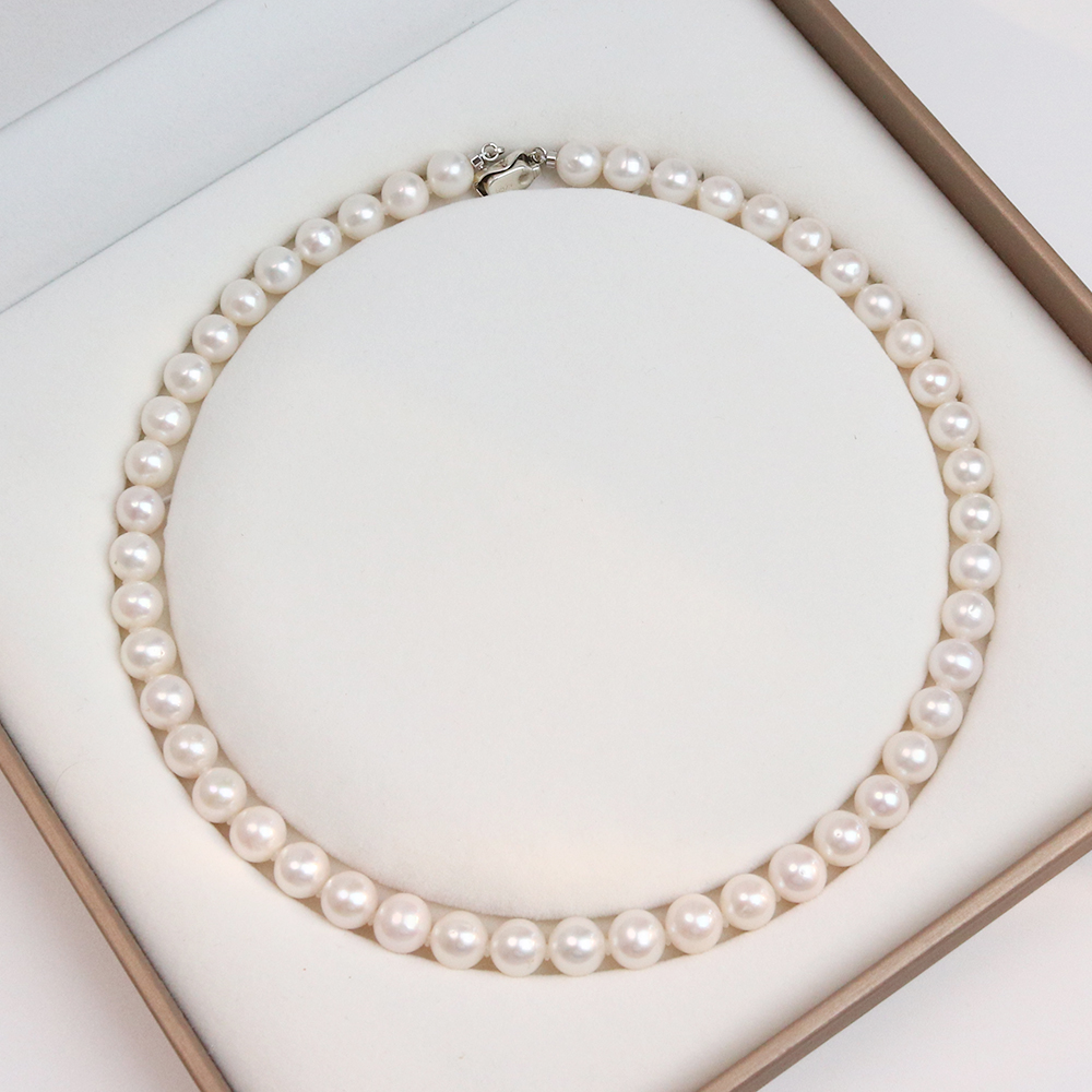 天然淡水珍珠项链气质百搭时尚8.5-9mm 颜色可选